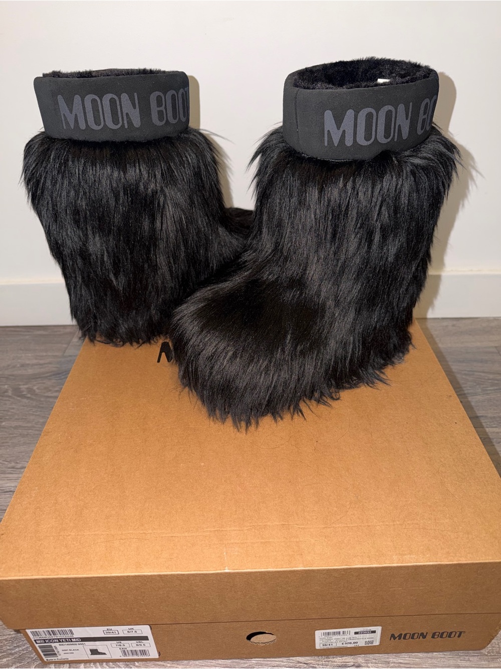 MOON BOOT
Icon Yeti Mid Faux Fur Ankle Boots In Black